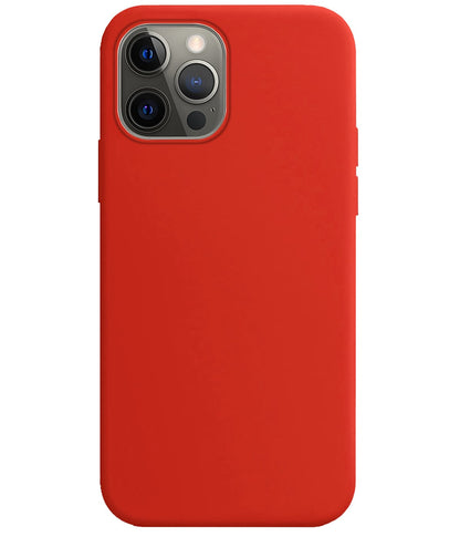 Forterra iPhone 14 Pro Max Hoesje Siliconen Backcover Lichtgewicht - Rood