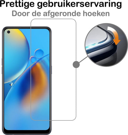 Forterra OPPO A74 4G Screenprotector Gehard Glas - Anti-kras
