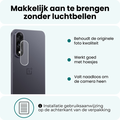 Forterra OnePlus Nord 5 Camera Screenprotector Gehard Glas
