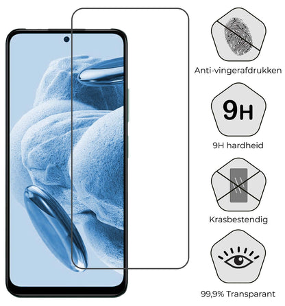 Forterra Xiaomi Redmi Note 12 4G Screenprotector Gehard Glas - Anti-kras