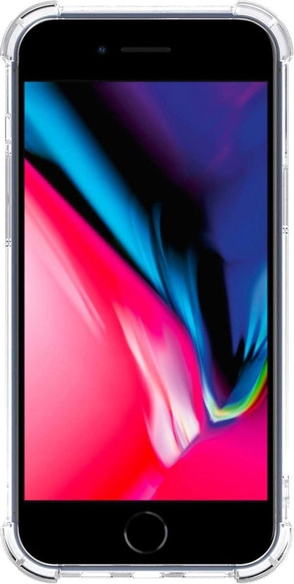Forterra iPhone 7/8 Hoesje Kaarthouder Backcover Shockproof - Transparant