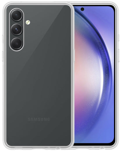 Forterra Samsung A54 Hoesje Siliconen Backcover Lichtgewicht - Transparant
