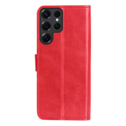 Forterra Samsung S25 Ultra Hoesje Bookcase Cover met Kaarthouder - Rood