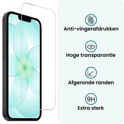Forterra iPhone 17e Screenprotector Gehard Glas - Volledige dekking
