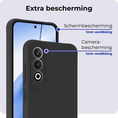 Forterra OnePlus Nord CE 4 Hoesje Siliconen Backcover Lichtgewicht - Zwart