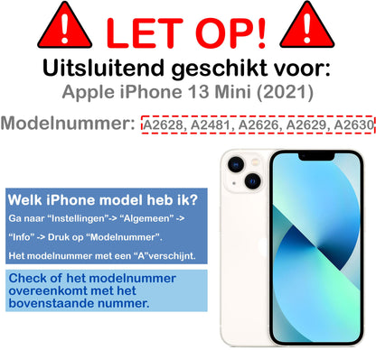 Forterra iPhone 13 Mini Hoesje Siliconen Backcover Lichtgewicht - Transparant