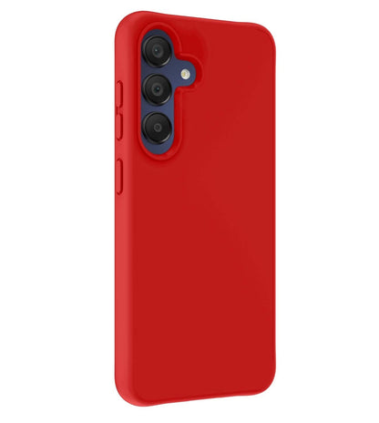 Forterra Samsung A15 Hoesje Siliconen Backcover Lichtgewicht - Rood