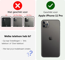 Forterra iPhone 11 Pro Hoesje Kaarthouder Hard Case Shockproof - Zwart