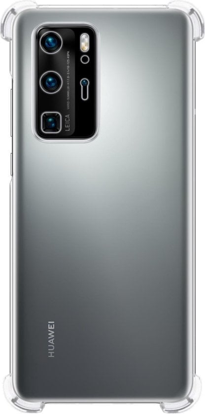 Forterra Huawei P40 Pro Hoesje Shockproof Backcover Siliconen - Transparant