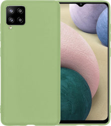 Forterra Samsung A12 Hoesje Siliconen Backcover Lichtgewicht - Groen