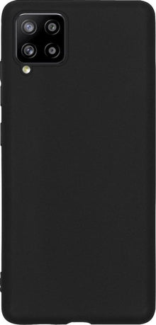 Forterra Samsung A12 Hoesje Siliconen Backcover Lichtgewicht - Zwart