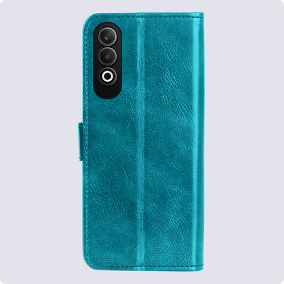 Forterra OnePlus Nord CE 4 Hoesje Bookcase Cover met Kaarthouder - Turquoise