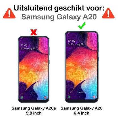 Forterra Samsung A20 Screenprotector Gehard Glas - Anti-kras