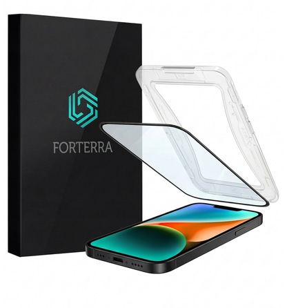 Forterra iPhone 14 Pro Screenprotector Flexibel Glas met Installatieframe
