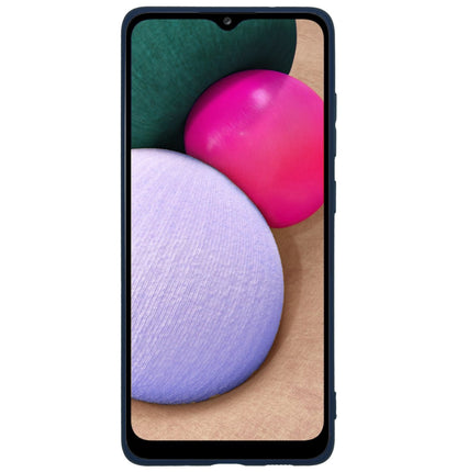 Forterra Samsung A03s Hoesje Siliconen Backcover Lichtgewicht - Donkerblauw