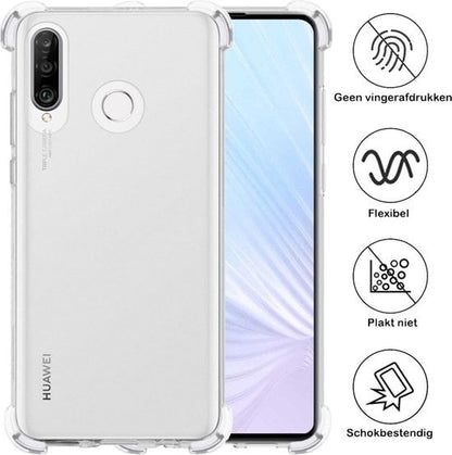 Forterra Huawei P30 Lite Hoesje Shockproof Backcover Siliconen - Transparant