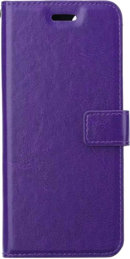 Forterra Samsung A72 5G Hoesje Bookcase Cover met Kaarthouder - Paars