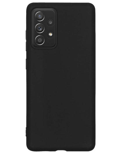 Forterra Samsung A23 Hoesje Siliconen Backcover Lichtgewicht - Zwart