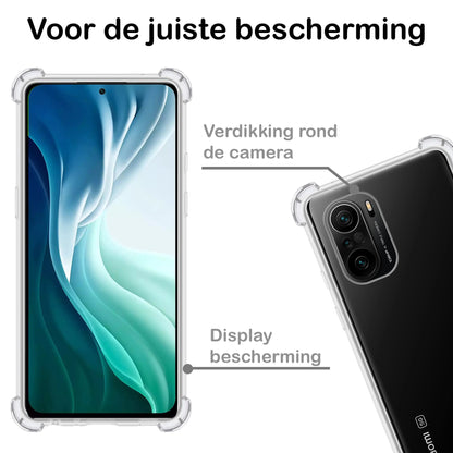 Forterra Poco F3 Hoesje Shockproof Backcover Siliconen - Transparant