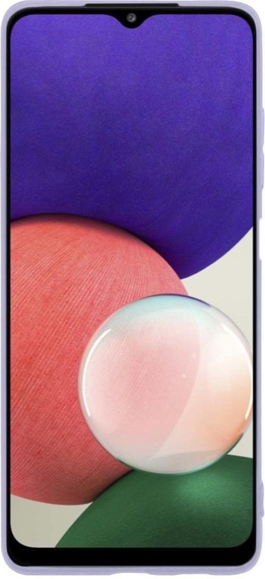 Forterra Samsung A22 5G Hoesje Siliconen Backcover Lichtgewicht - Lila