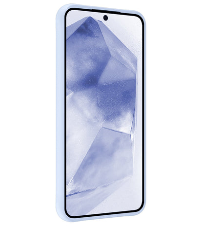 Forterra Samsung A55 Hoesje Siliconen Backcover Lichtgewicht - Lichtblauw