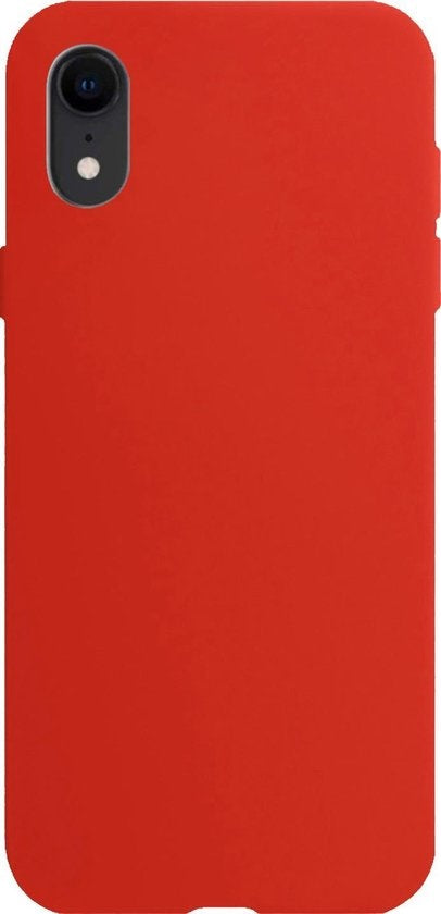 Forterra iPhone XR Hoesje Siliconen Backcover Lichtgewicht - Rood