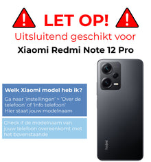 Forterra Xiaomi Redmi Note 12 Pro Hoesje Siliconen Backcover Lichtgewicht - Zwart