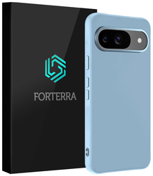 Forterra Google Pixel 10 Hoesje Siliconen Backcover Lichtgewicht - Lichtblauw