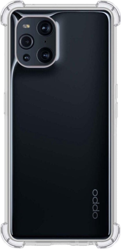 Forterra OPPO Find X3 Pro Hoesje Shockproof Backcover Siliconen - Transparant