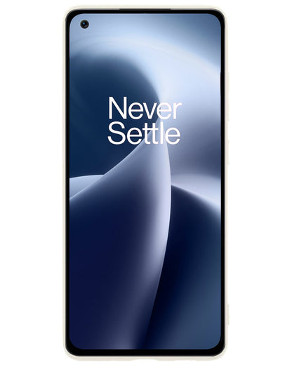 Forterra OnePlus Nord 2T Hoesje Siliconen Backcover Lichtgewicht - Wit