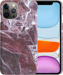 Forterra iPhone 11 Pro Hoesje Marmer Hard Case Cover - Rood