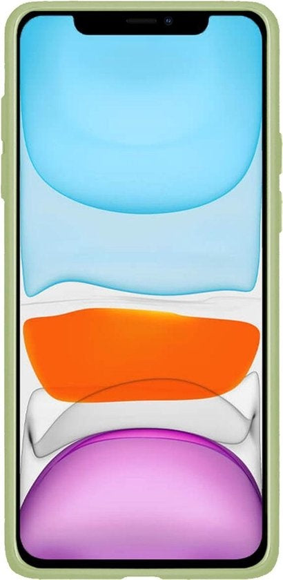 Forterra iPhone 11 Hoesje Siliconen Backcover Lichtgewicht - Groen