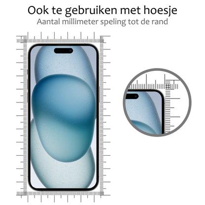 Forterra iPhone 15 Plus Screenprotector Gehard Glas - Full Screen