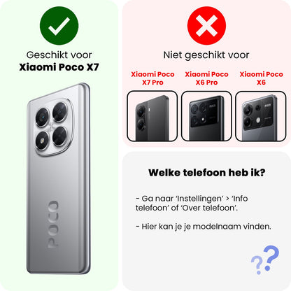 Forterra Xiaomi Poco X7 Screenprotector Gehard Glas - Full Screen