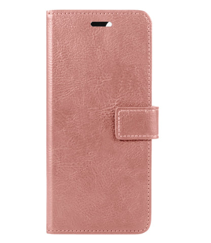 Forterra Samsung M22 Hoesje Bookcase Cover met Kaarthouder - Rosé goud