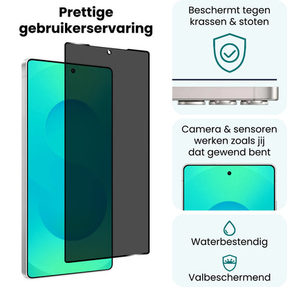 Forterra Samsung S25 Ultra Screenprotector Gehard Glas - Privacy