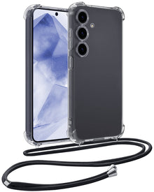 Forterra Samsung A55 Hoesje met Koord Backcover Shockproof - Transparant