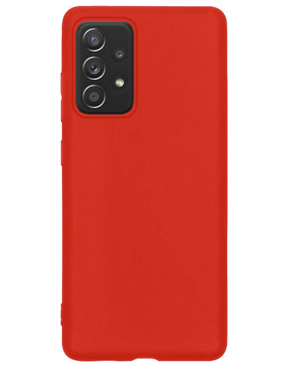 Forterra Samsung A53 Hoesje Siliconen Backcover Lichtgewicht - Rood