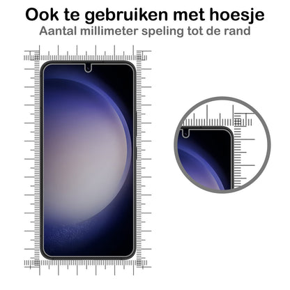 Forterra Samsung S23 Plus Screenprotector Gehard Glas - Anti-kras