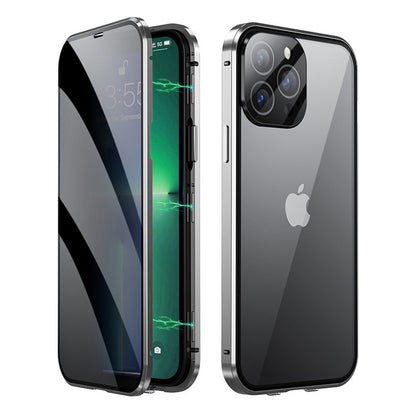 Forterra iPhone 13 Pro Max Hoesje Magneet Hard Case Shockproof - Zilver