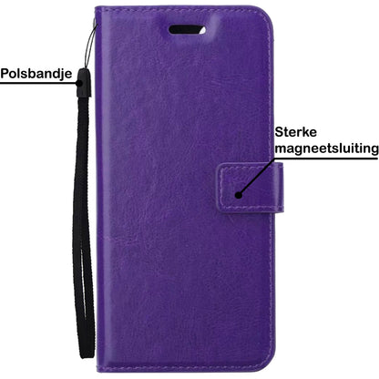 Forterra OnePlus Nord CE 3 Lite Hoesje Bookcase Cover met Kaarthouder - Paars