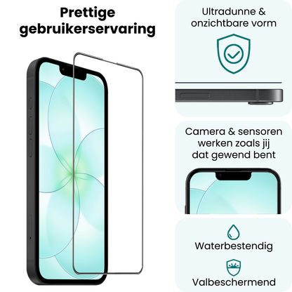 Forterra iPhone 17e Screenprotector Flexibel Glas met Installatieframe