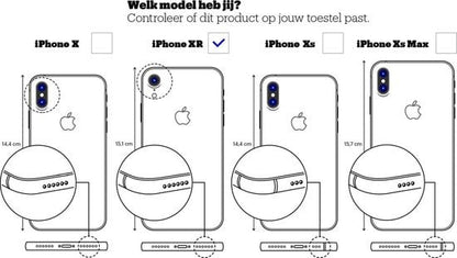Forterra iPhone XR Hoesje Bookcase Cover met Kaarthouder - Donkerroze