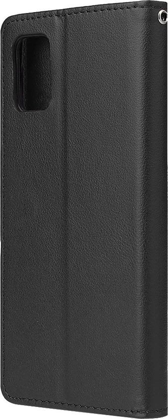 Forterra Samsung A41 Hoesje Bookcase Cover met Kaarthouder - Zwart