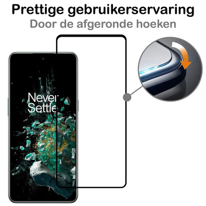 Forterra OnePlus 10T Screenprotector Gehard Glas - Full Screen