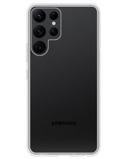 Forterra Samsung S22 Ultra Hoesje Siliconen Backcover Lichtgewicht - Transparant