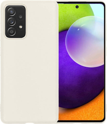 Forterra Samsung A52 Hoesje Siliconen Backcover Lichtgewicht - Wit