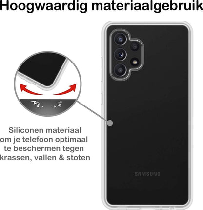 Forterra Samsung A32 5G Hoesje Siliconen Backcover Lichtgewicht - Transparant