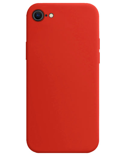 Forterra iPhone SE 2022 Hoesje Siliconen Backcover Lichtgewicht - Rood