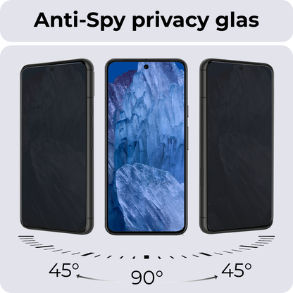 Forterra Google Pixel 8a Screenprotector Gehard Glas - Privacy